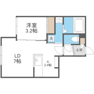 moderno HASSAMU【3階】の間取り