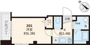 ウナパーク南池袋【2階】の間取り