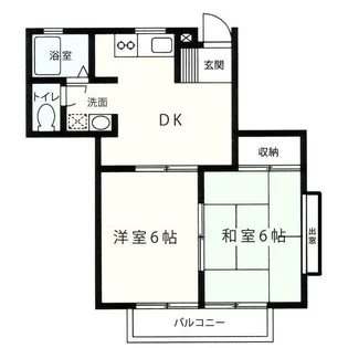 ロイヤルパレスKISHI【1階】の間取り