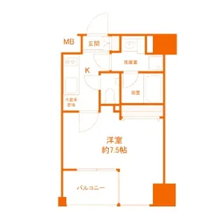 大阪府大阪市西区江戸堀2【マンション】の間取り