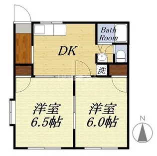グリーンハイツC【2階】の間取り