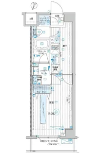 1Kの間取り画像