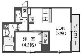 鹿児島県鹿児島市西千石町【マンション】の間取り