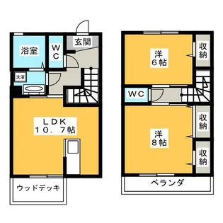 神奈川県横浜市青葉区美しが丘4【一戸建】の間取り