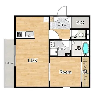 オガールコートナカモズ【1階】の間取り