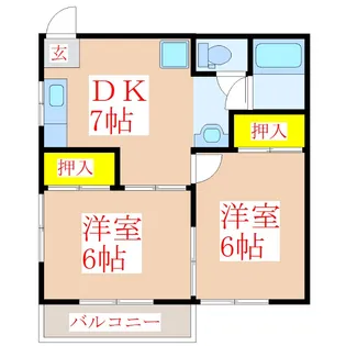 星南イースト【2階】の間取り