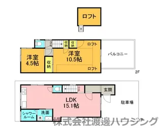 兵庫県西宮市東鳴尾町1【一戸建】の間取り