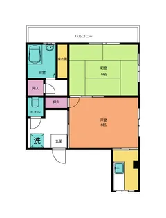 富士見第一ビル【2階】の間取り