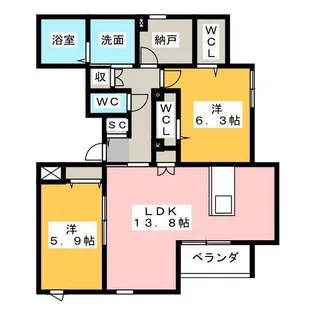 Residence HARU【3階】の間取り