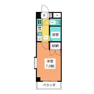 ベルコモンズ池見【1階】の間取り