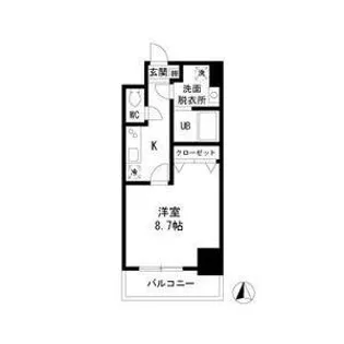 PRESTAGE名駅【7階】の間取り