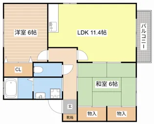 サニースカイ【2階】の間取り