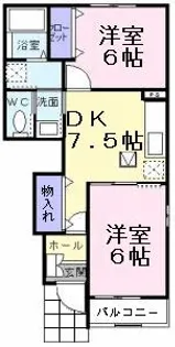 ファインエアリーC棟【1階】の間取り