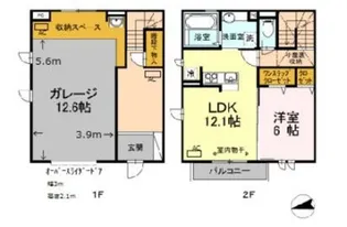 東京都武蔵村山市榎3【一戸建】の間取り