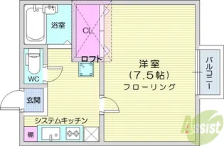 ノーブルユウ【1階】の間取り