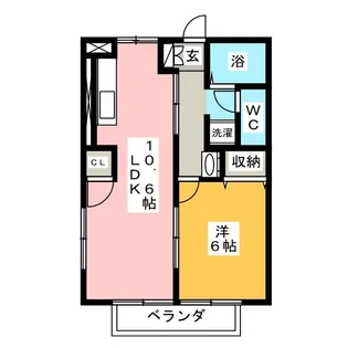 オレンジハイツ【1階】の間取り