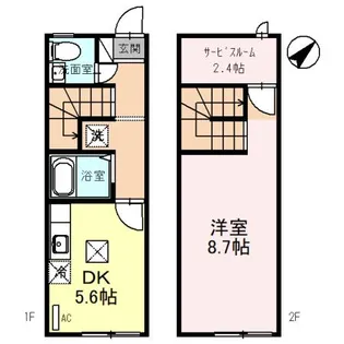 滋賀県草津市大路3【一戸建】の間取り