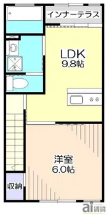 埼玉県所沢市大字荒幡【アパート】の間取り
