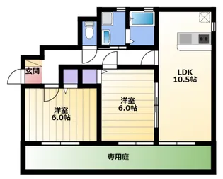 ヴィラステージA【1階】の間取り