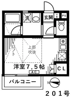 ロイヤル中十条II【2階】の間取り