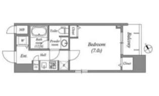 大阪府大阪市北区西天満4【マンション】の間取り