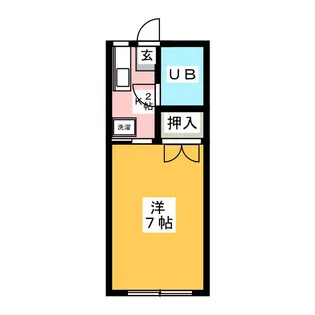 ヴィラ鵜野森【2階】の間取り