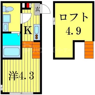 ハーモニーテラス金町V【2階】の間取り