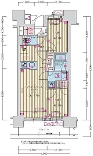 プレサンス名駅南ブリエ【9階】の間取り