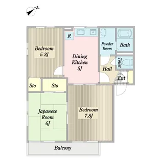 ディアスミズカA棟【1階】の間取り
