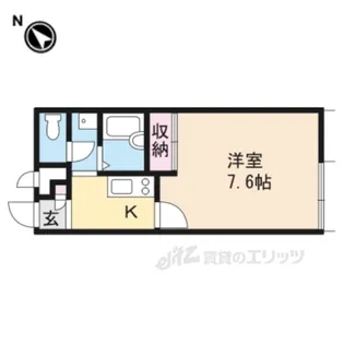 レオパレスガード1【2階】の間取り