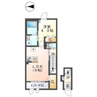 Grandeur東綾瀬【2階】の間取り