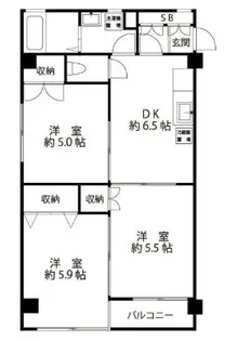 ラ フルール【1階】の間取り