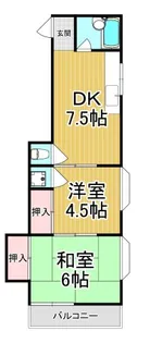 第二長楽荘【2階】の間取り