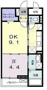 アングロ フェリーチェ【2階】の間取り