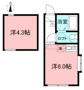MKハイツ中山【2階】の間取り