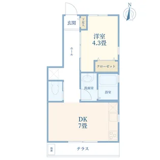 ル・パルミエ2(le palmier2)【1階】の間取り