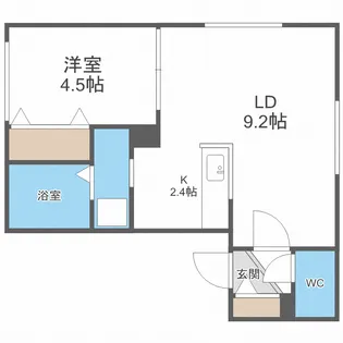 ヴィヴァーチェN19【4階】の間取り