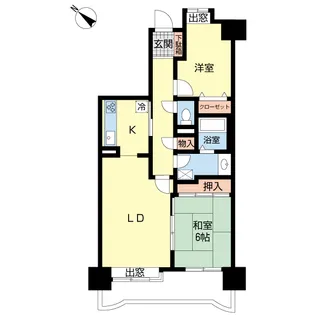 ダイアパレスアポロシティ21高砂壱番館【4階】の間取り