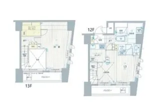 フォレシティ六本木【12階】の間取り