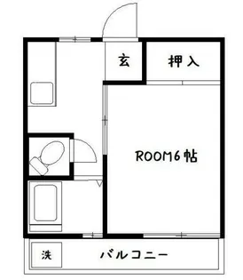 コーポ明日香【1階】の間取り