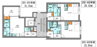 LUORE文京本駒込【4階】の間取り