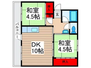 吉岡ハイツ【3階】の間取り