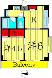 ラポール亀有【3階】の間取り