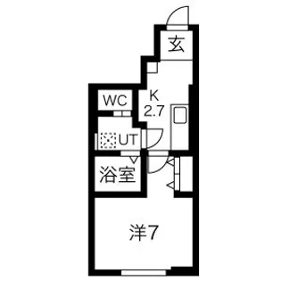 RESI大沢川原II【1階】の間取り