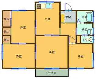 群馬県前橋市富士見町小暮【一戸建】の間取り