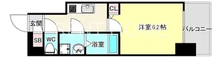 S-RESIDENCE小阪azure【12階】の間取り