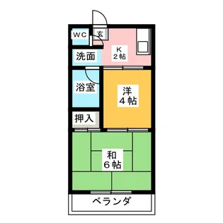 三沢第2マンションりわ【3階】の間取り