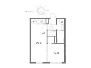 グランピア四谷【3階】の間取り