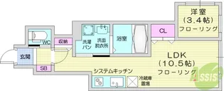 akala小松島【1階】の間取り