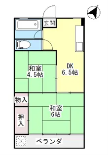 高尾グリーンハイツ【3階】の間取り